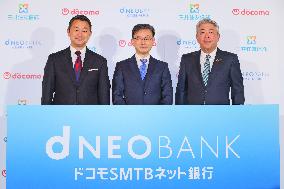 New Company: Docomo SMTB Net Bank Joint Press Conference by Three Companies